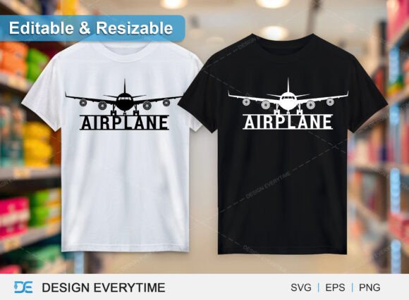 Airplane Logo Name T-shirt Design Review