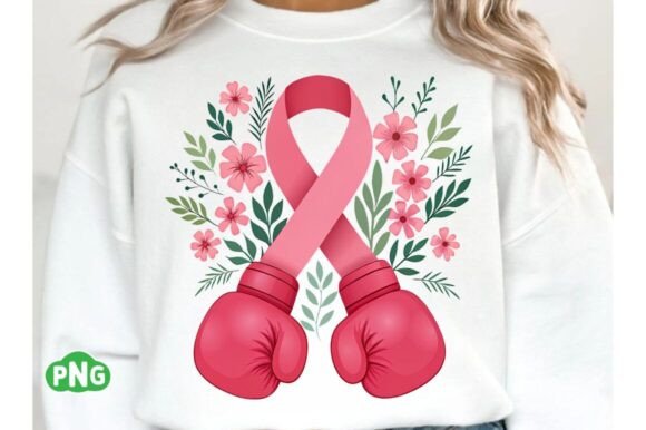 Breast Cancer with Boxing Gloves PNG Review
