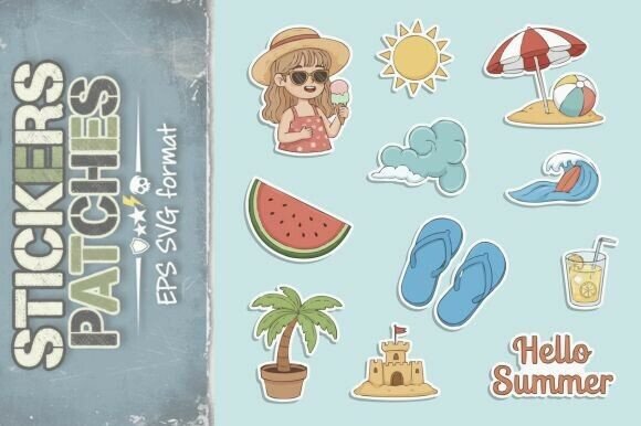 Cute Summer Vacation Stickers: A Designer's Review