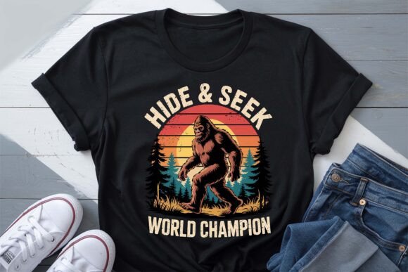 Funny Bigfoot Hide Seek Champion: A Designer's Review