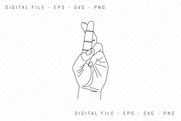 Hand Gesture Line Art: A Designer's Review for Embroidery