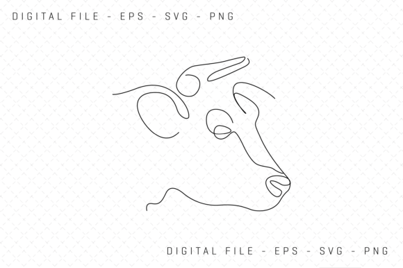 Minimal Cow Face Portrait in Continuous: A Designer's Review