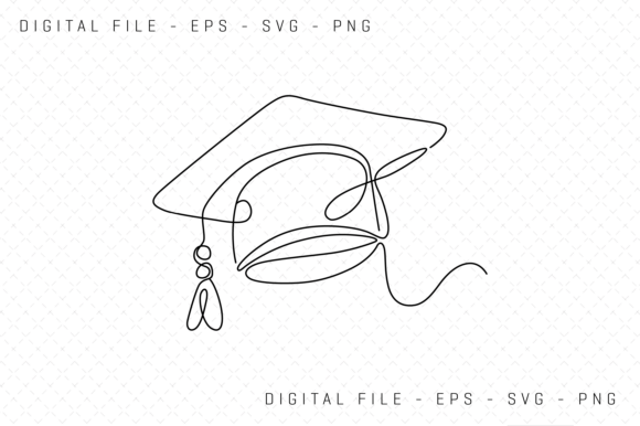 Minimalist One Line Art Graduation Cap Review