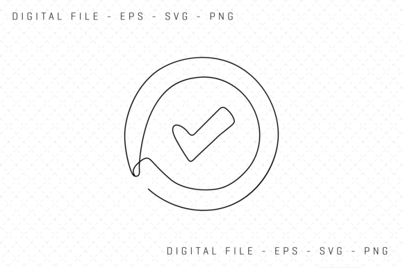 One Line Drawing of a Check Mark: A Designer's Review