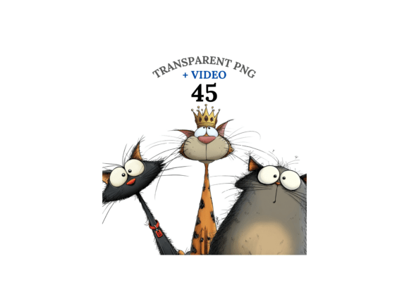 Review: 45 Quirky Cat Clipart Set for Embroidery
