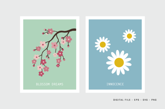 Review: Cherry Blossom Daisy Innocence Print for Embroidery