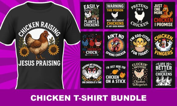 Review: Chicken T-Shirt Design Bundle for Real Embroidery Projects