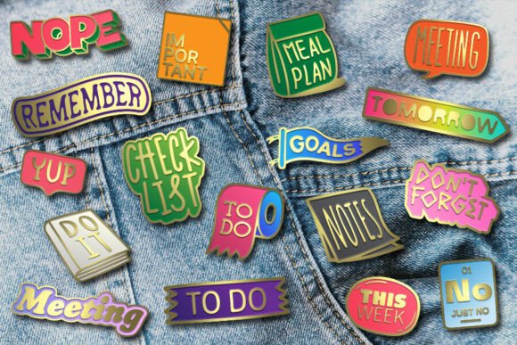 Review: Digital Vector Enamel Pin for Planner Embroidery