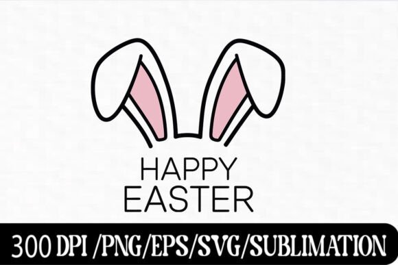 Review: Minimalist Bunny Ears Happy Easter Design