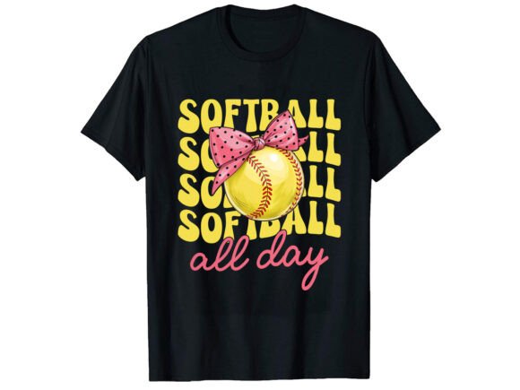 Softball All Day T-Shirt PNG SVG: A Designer's Review