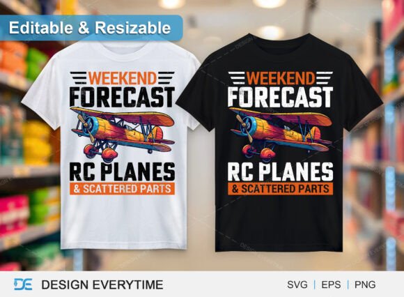 Weekend Forecast RC Planes T-Shirt: A Designer's Review